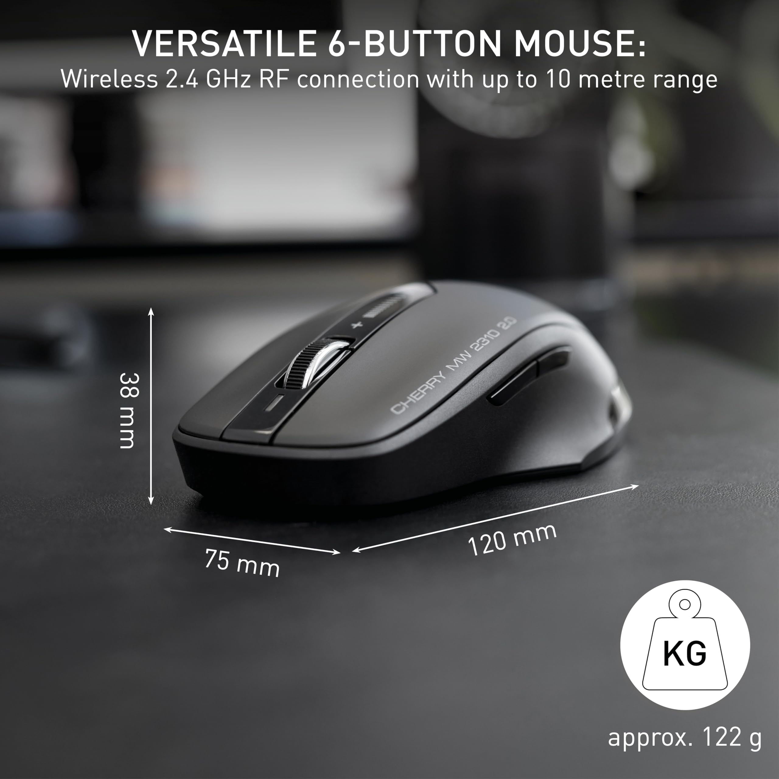Amazon.com: Cherry MW Wireless Optical Mouse 2310 2.0 with 6